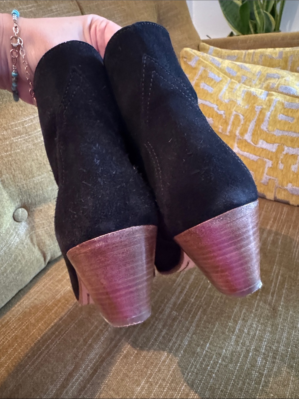 Isabel Marant Black Suede Ankle Booties - Picture 7 of 11